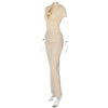 Elegant V-Neck Side Slit Maxi Dress for Women ATHLEXES