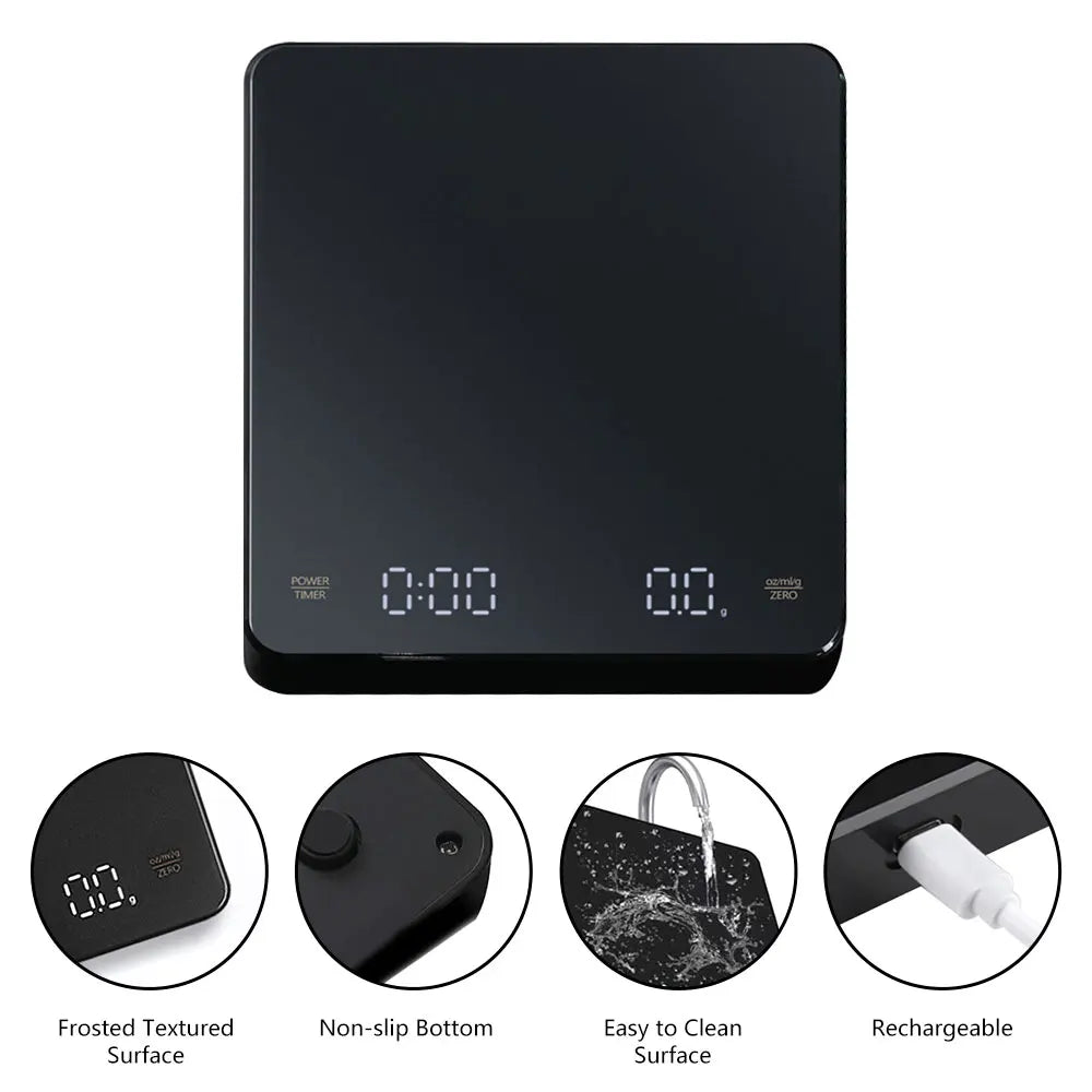 Precision Brew Digital Coffee Scale with Timer ATHLEXES