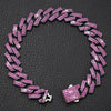 15MM Rhombus Diamond Cuban Collar for Stylish Pet Walks ATHLEXES