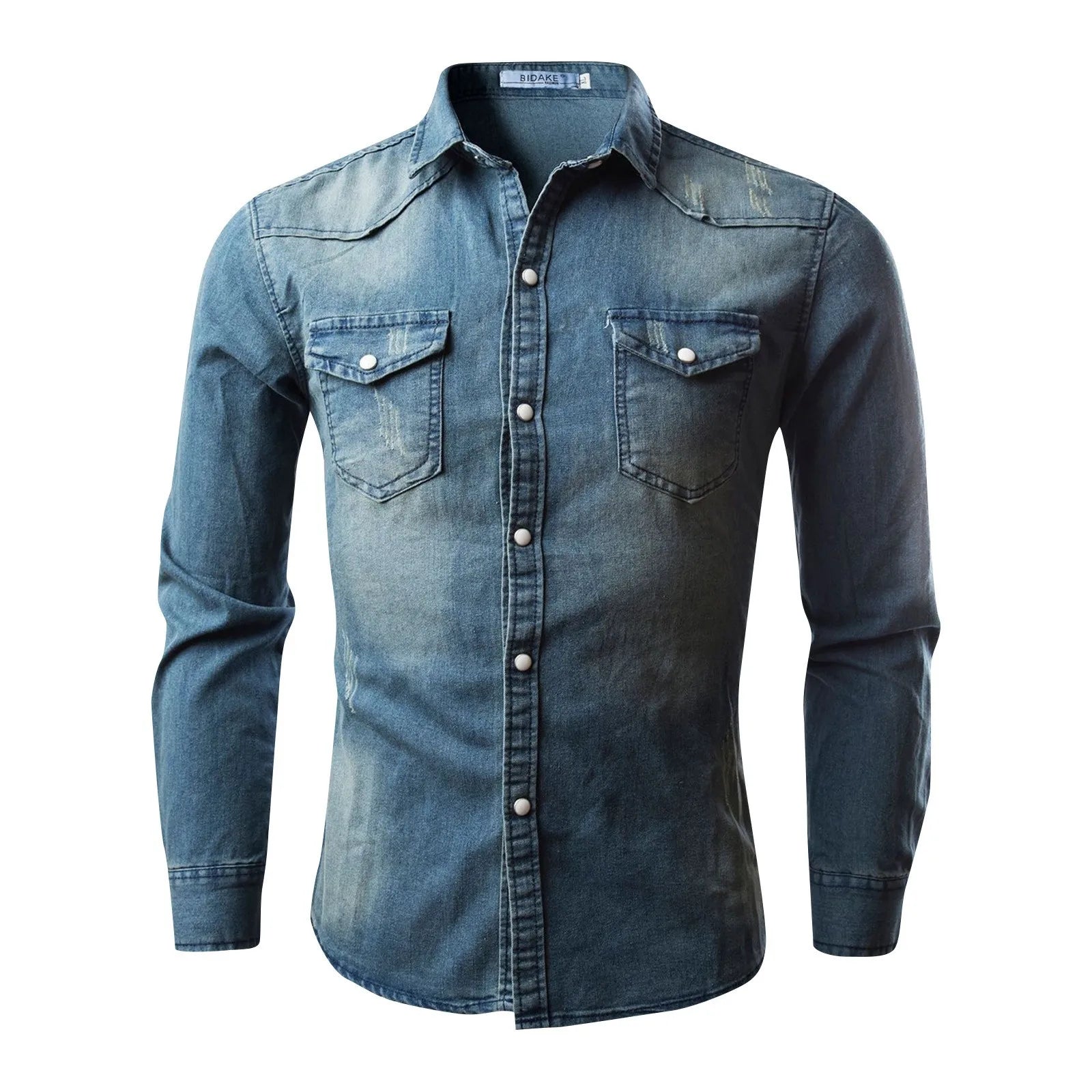 AutumnBlend Casual Denim Lapel Shirt ATHLEXES