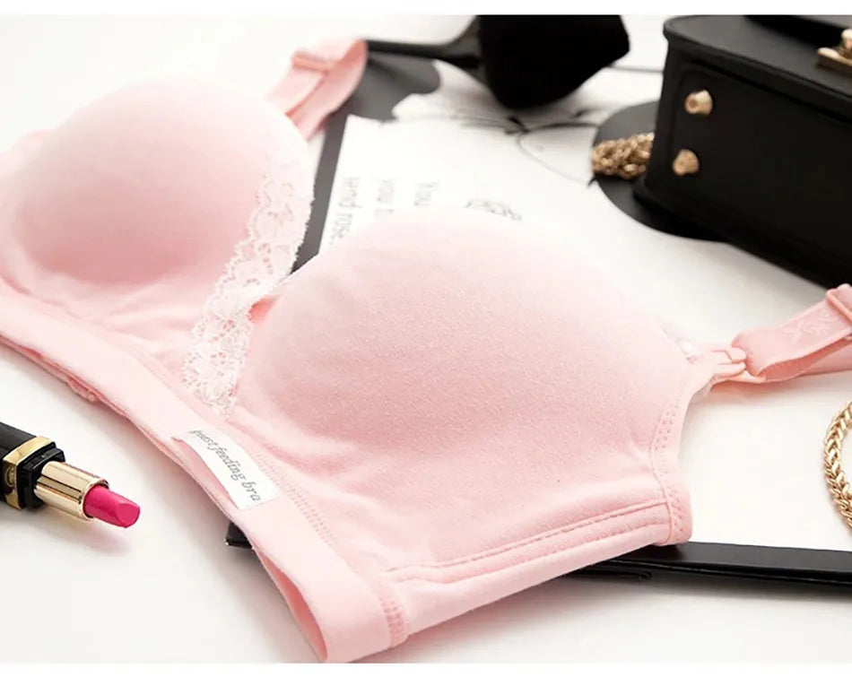 LuxeComfort Maternity Nursing Lace Bralette ATHLEXES