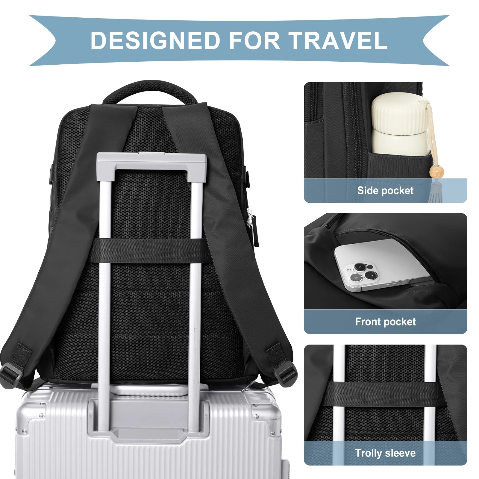 TravelSmart Cabin Backpack for Women and Men ATHLEXES