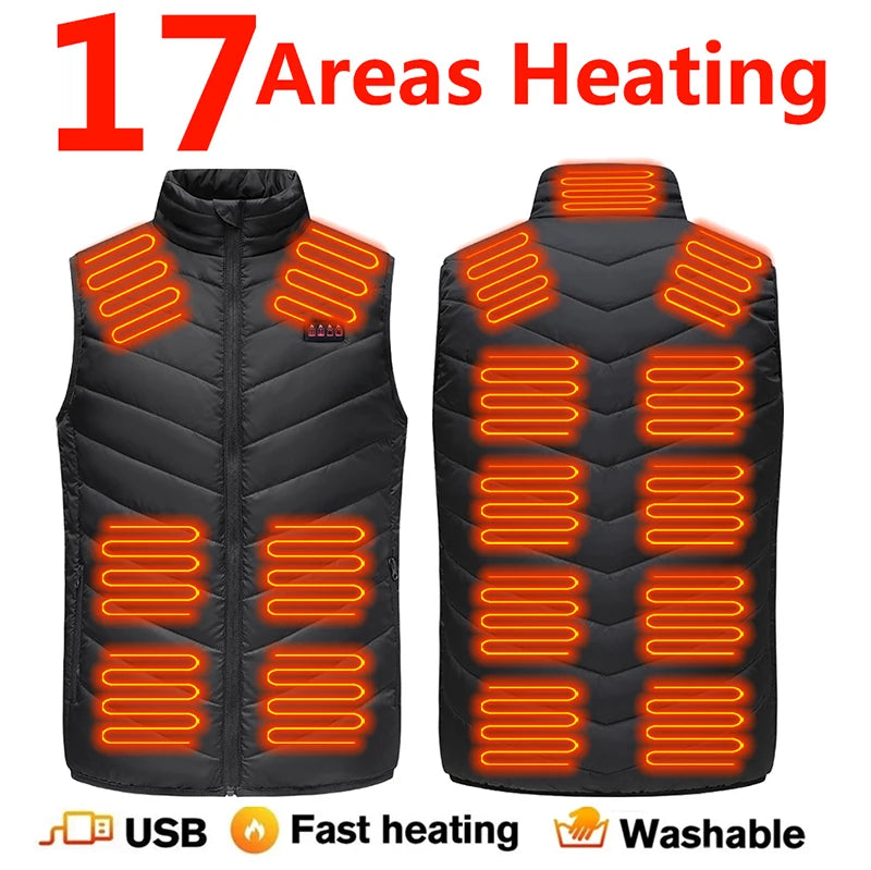 9-Zone USB Electric Heated Vest ATHLEXES