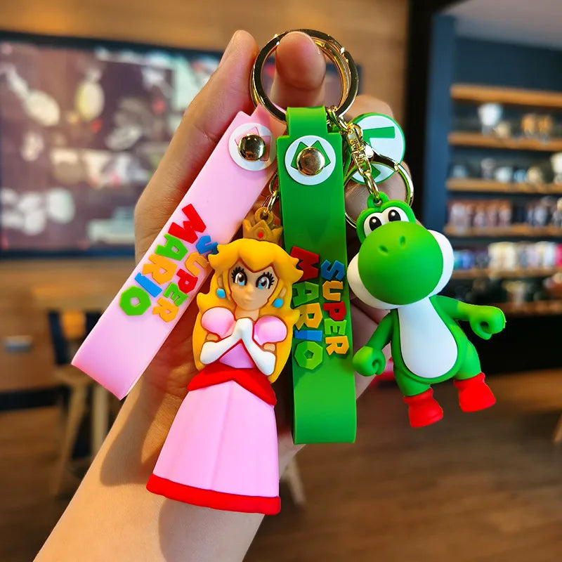 Super Mario Adventure Keychain Set: PVC Collectibles ATHLEXES