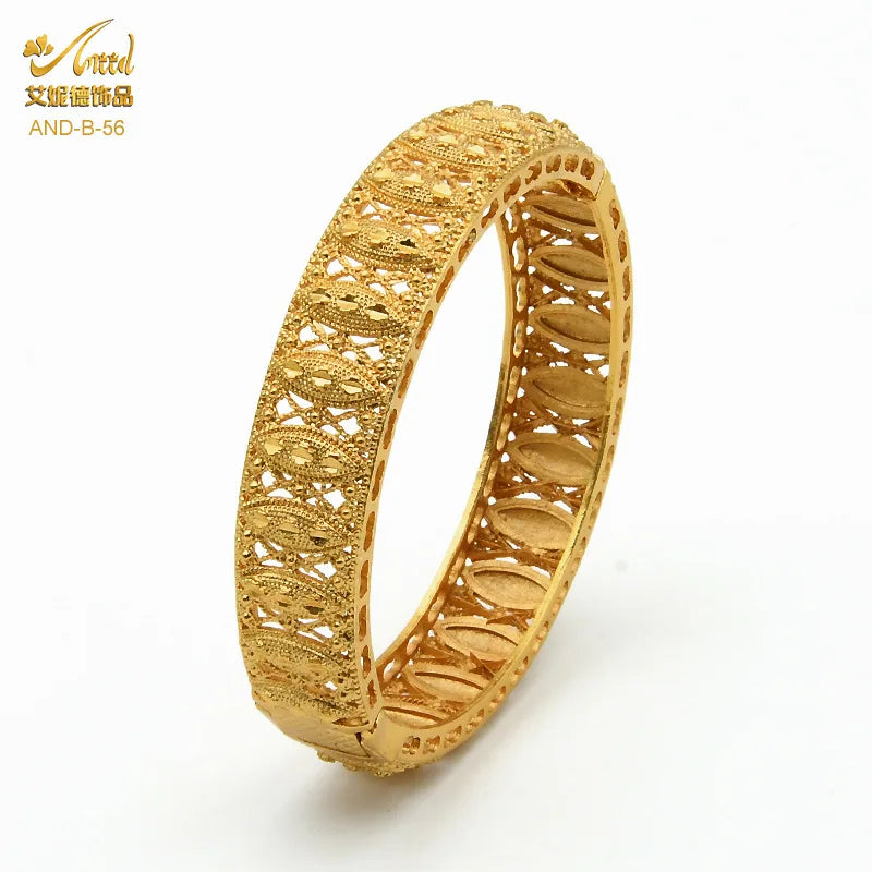 Dubai Bridal Light Luxury Gold Plated Bracelet ATHLEXES