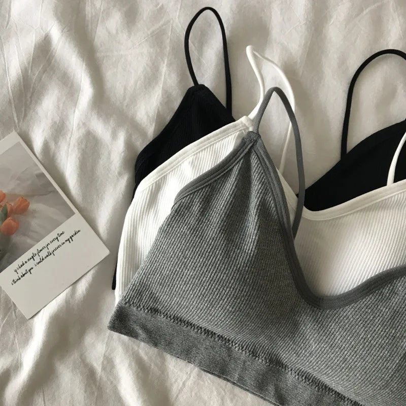 Women's Sports Bra Set Underwear Bra Korean Style Push Up No Steel Ring Bra ATHLEXES