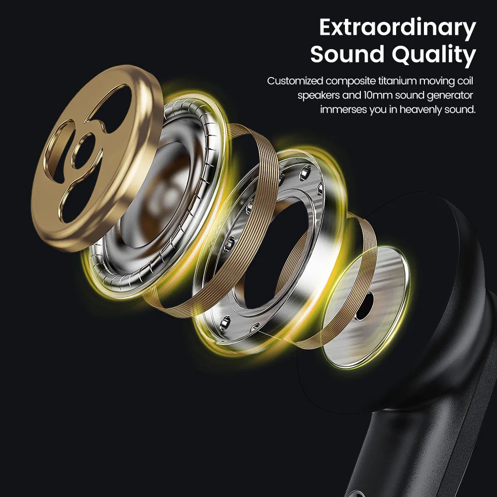 Toocki Ultra Waterproof Bluetooth 5.3 Headphones ATHLEXES