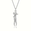 Chic Black Hug Pendant Necklace for Couples ATHLEXES