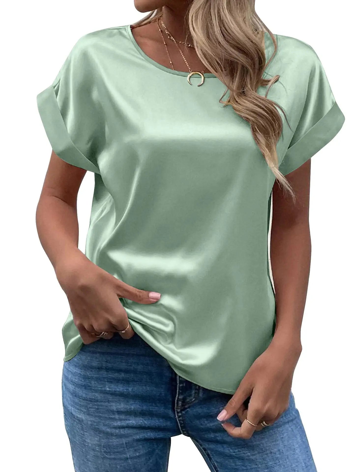 Satin Comfort Women's Casual T-Shirt ATHLEXES