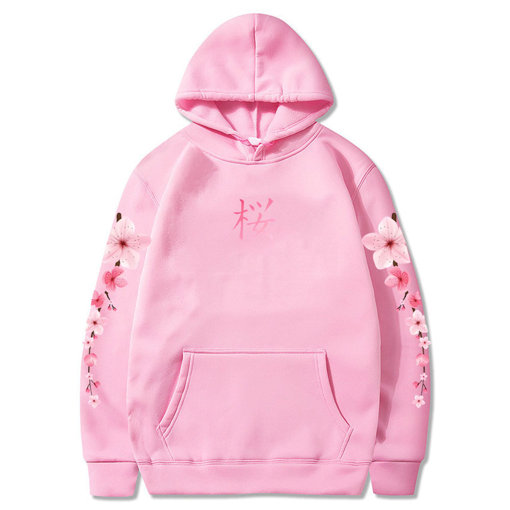 Sakura Blossom Graphic Hoodie for All Seasons ATHLEXES