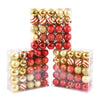 Festive 50Pcs 4cm Christmas Baubles for 2024 Decor ATHLEXES