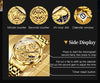 OLEVS Luxury Waterproof Gold Skeleton Watch ATHLEXES