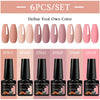 NailArt Pro 6pc UV Gel Polish Kit for Manicure ATHLEXES