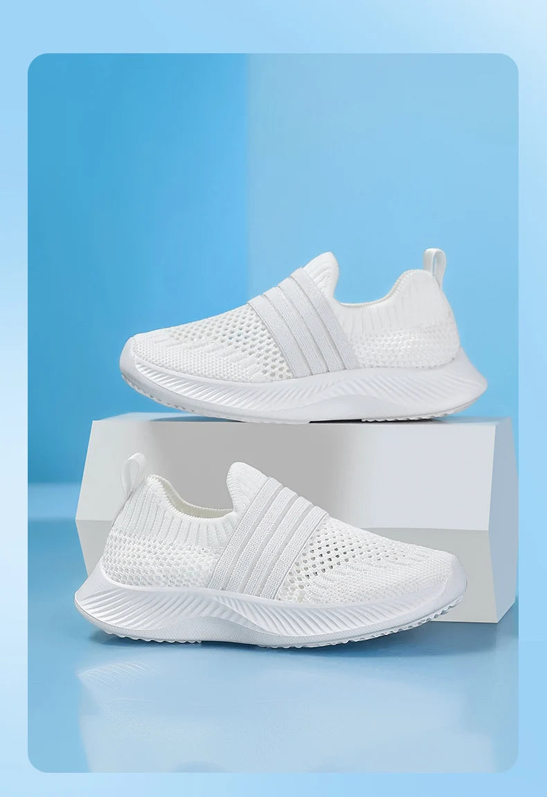 CoolBlue Kids Mesh Running Sneakers ATHLEXES