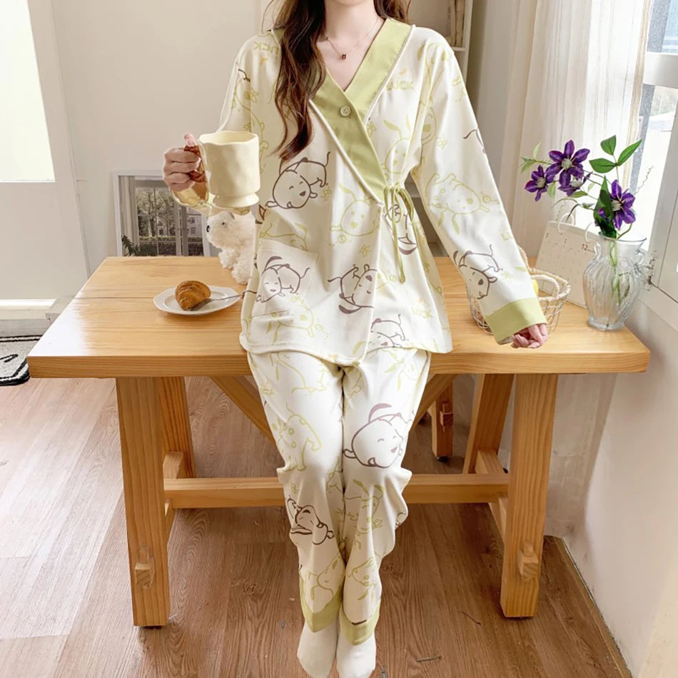 Elegant Maternity Nursing Pajama Set ATHLEXES