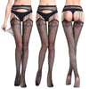 Seductive Fishnet Crotchless Pantyhose with Suspenders ATHLEXES