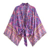 Happie Queens Boho Floral Kimono Bikini Cover-up ATHLEXES