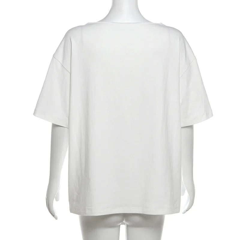 SummerStyle Chic Skew Collar T-Shirt for Women ATHLEXES