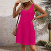 Summer Breeze Plus Size Pocket T-Shirt Dress ATHLEXES
