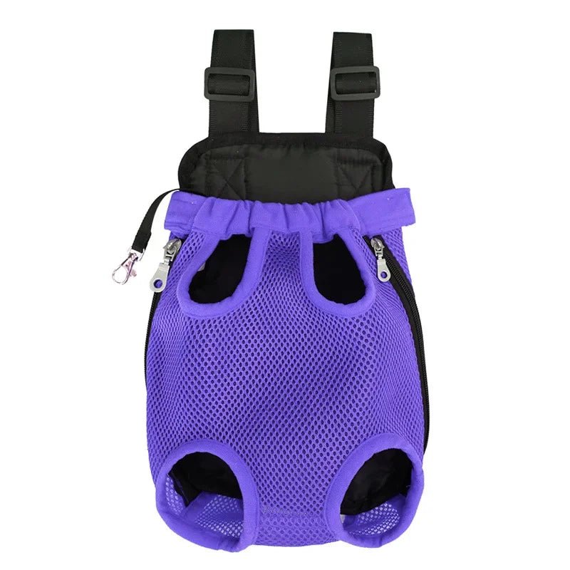 Adjustable Cat Dog Carrier Bag Pet Double Shoulder Backpack Portable Bag Outdoor Travel Camping Hiking Chest Strap Bag ATHLEXES