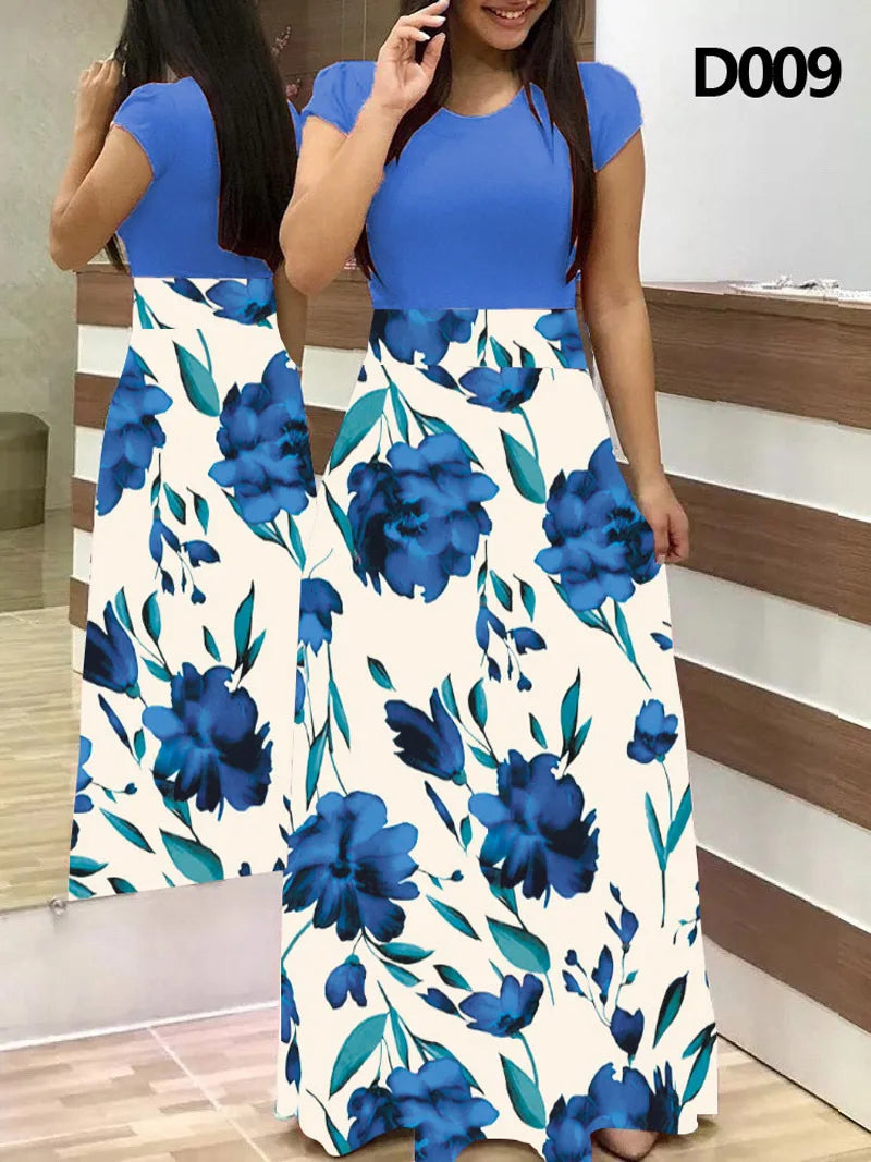 Boho Bliss Floral Maxi Dress for Summer ATHLEXES