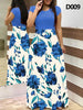 Boho Bliss Floral Maxi Dress for Summer ATHLEXES
