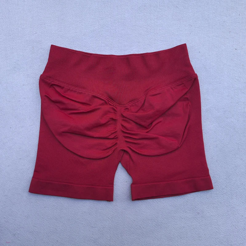 Seamless Flex Ribbed Yoga Shorts for Women ATHLEXES