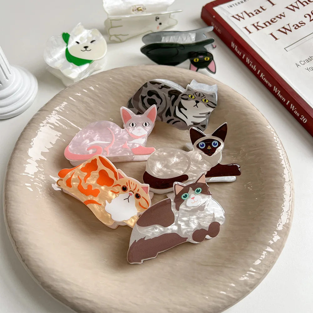Charming Cat Clip Hairpin for Girls ATHLEXES