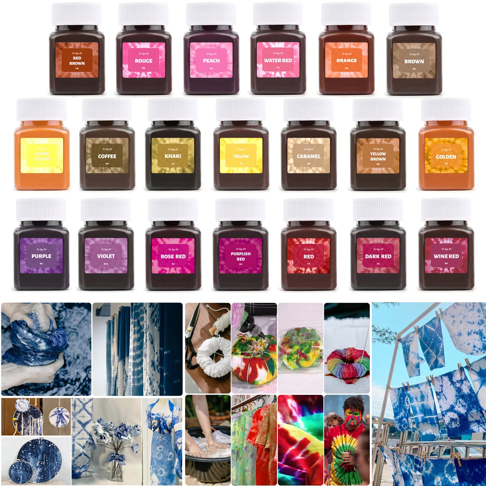 VibrantFabric Tie Dye Powder Set ATHLEXES
