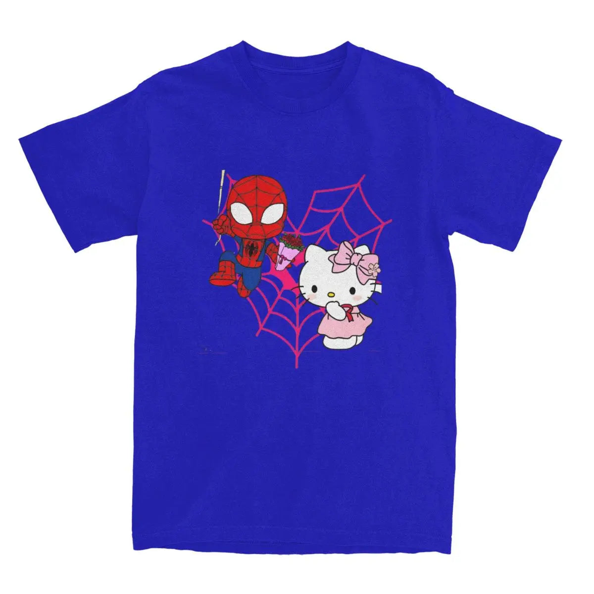 Hello Kitty x Spiderman Vintage Cotton Couple T-Shirt ATHLEXES