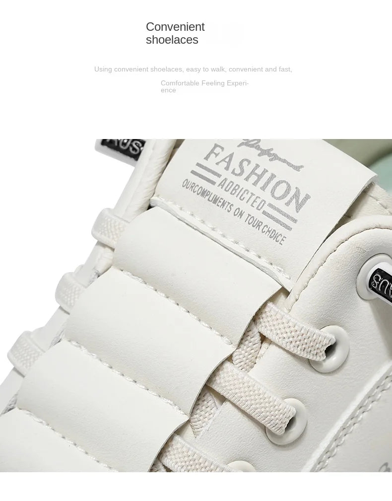 BreatheEasy Leather Casual Sneakers for Men ATHLEXES