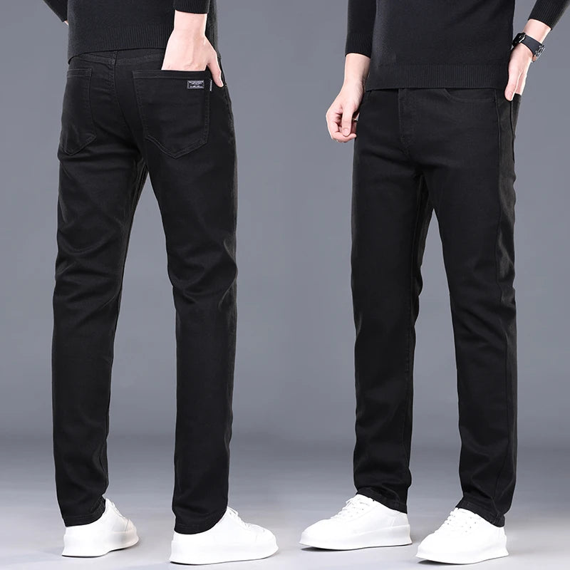 Korean Slim Fit Men's Denim Jeans ATHLEXES