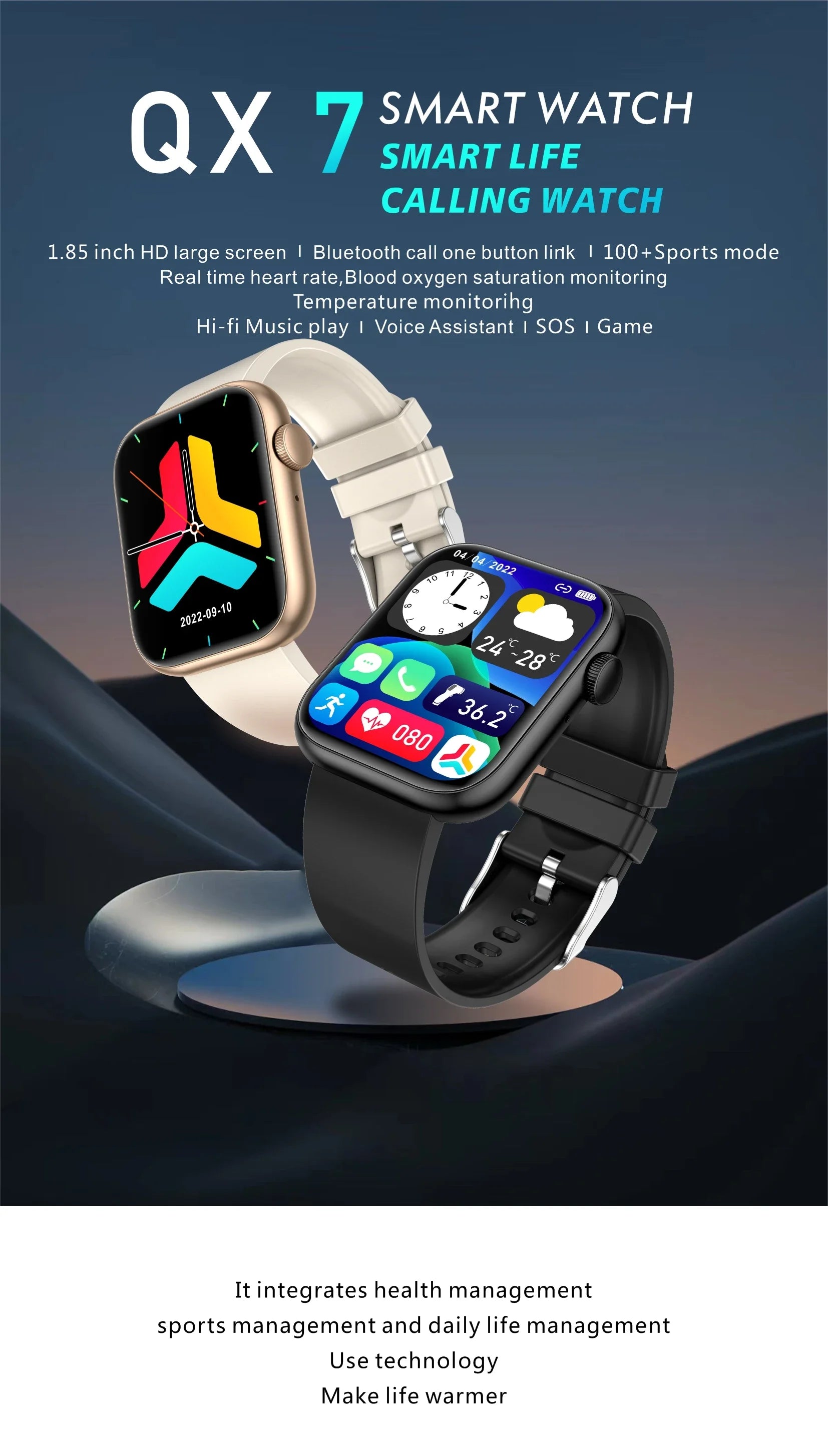 Xiaomi Smart Watch 2024: Fitness & Bluetooth Calls ATHLEXES