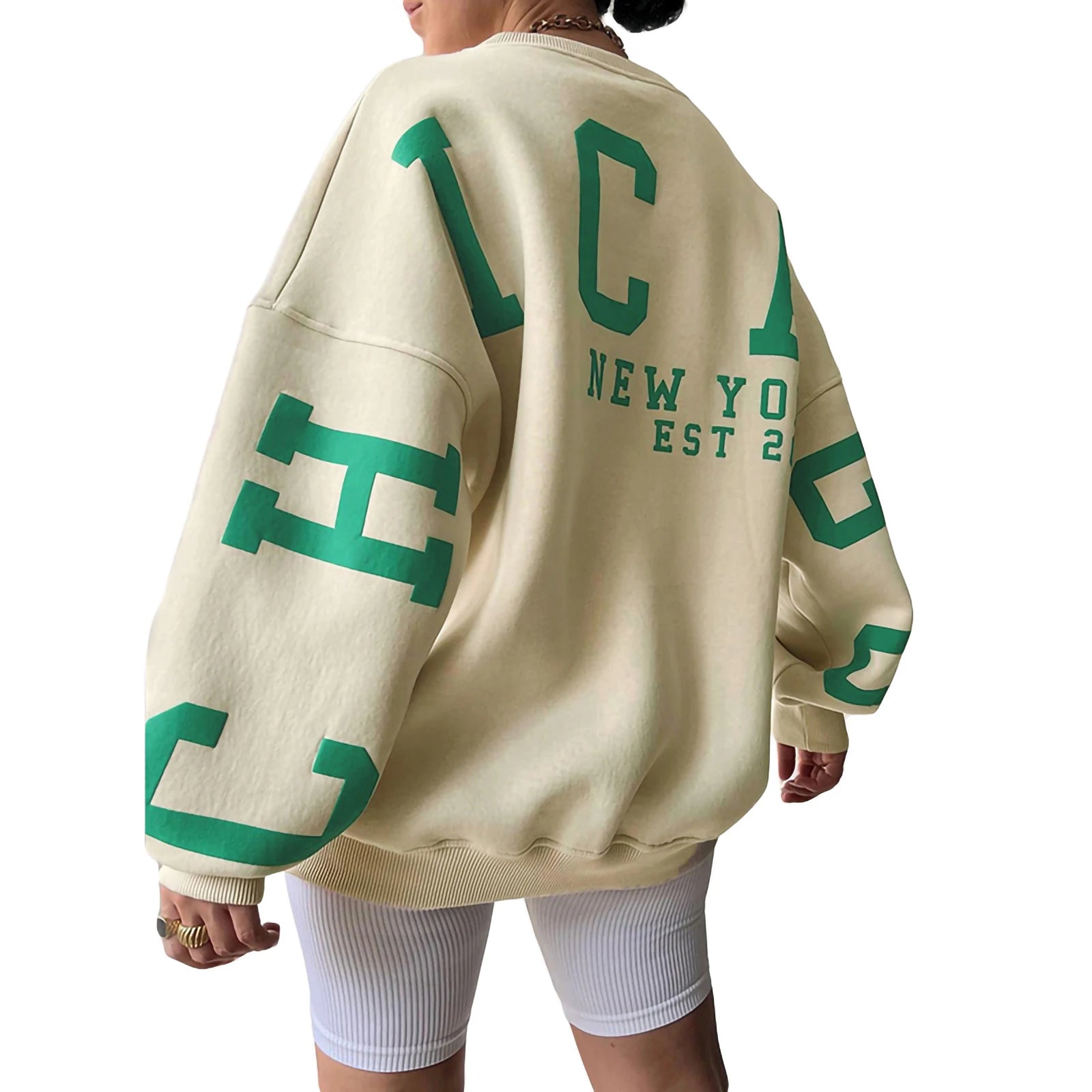 ChicStreet Trendy Oversized Letter Hoodie ATHLEXES
