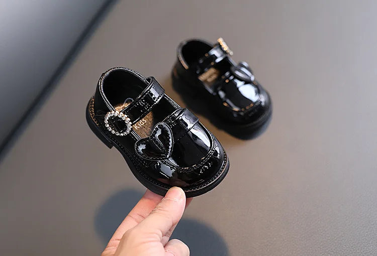 Crystal Elegance Mary Janes for Girls - Anti-Slippery Flats ATHLEXES