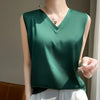 SilkBlend V-Neck Summer Blouse for Women ATHLEXES