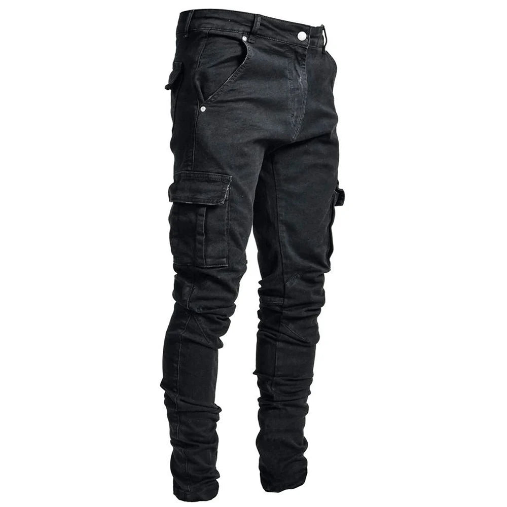 UrbanFlex Slim Fit Denim Cargo Pants ATHLEXES