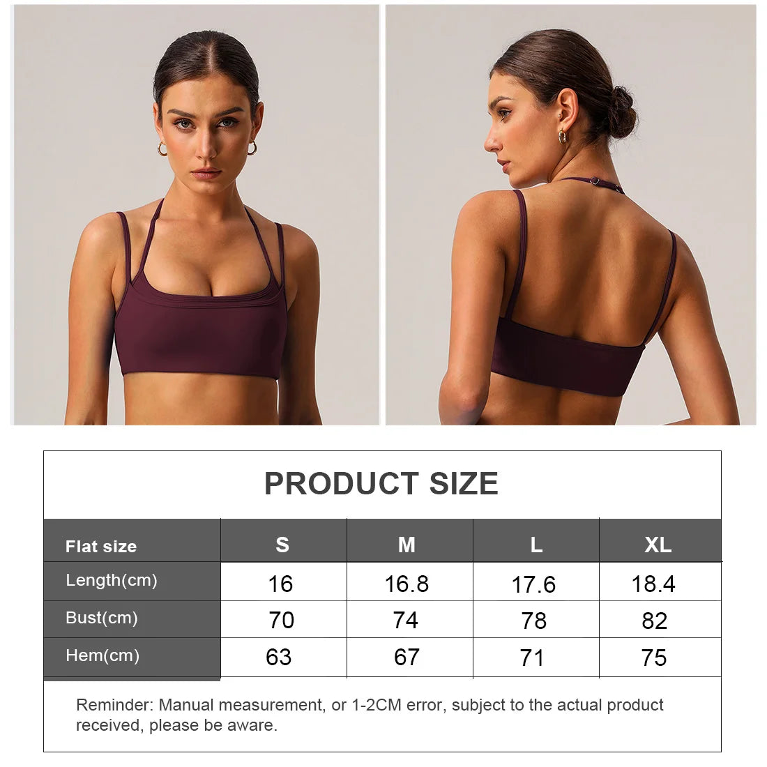 FlexFit Adjustable Backless Sports Bra ATHLEXES