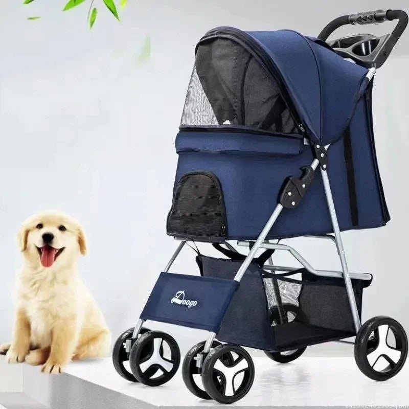 DTC-804 Portable Pet Stroller with Sunroof ATHLEXES