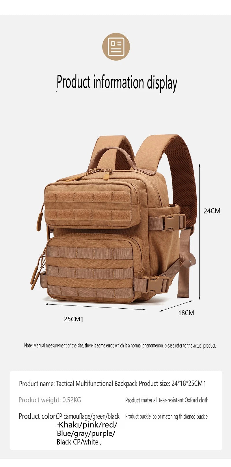 9L Sport Backpack MOLLE Mini Outdoor Pack for EDC Hiking ATHLEXES