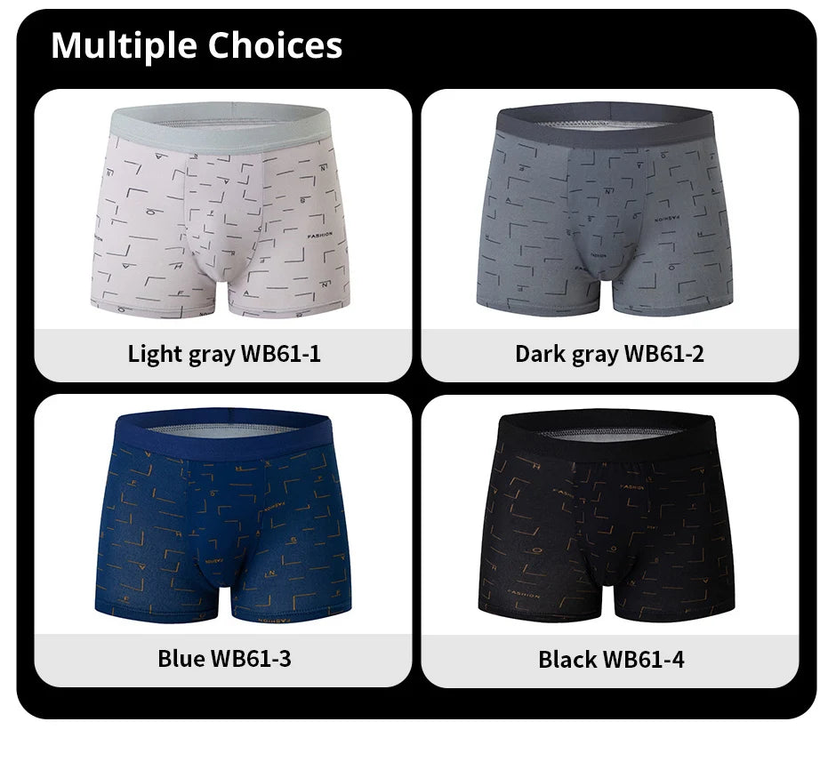 ComfortFlex Printed Underwear 4 Pack for Men ATHLEXES