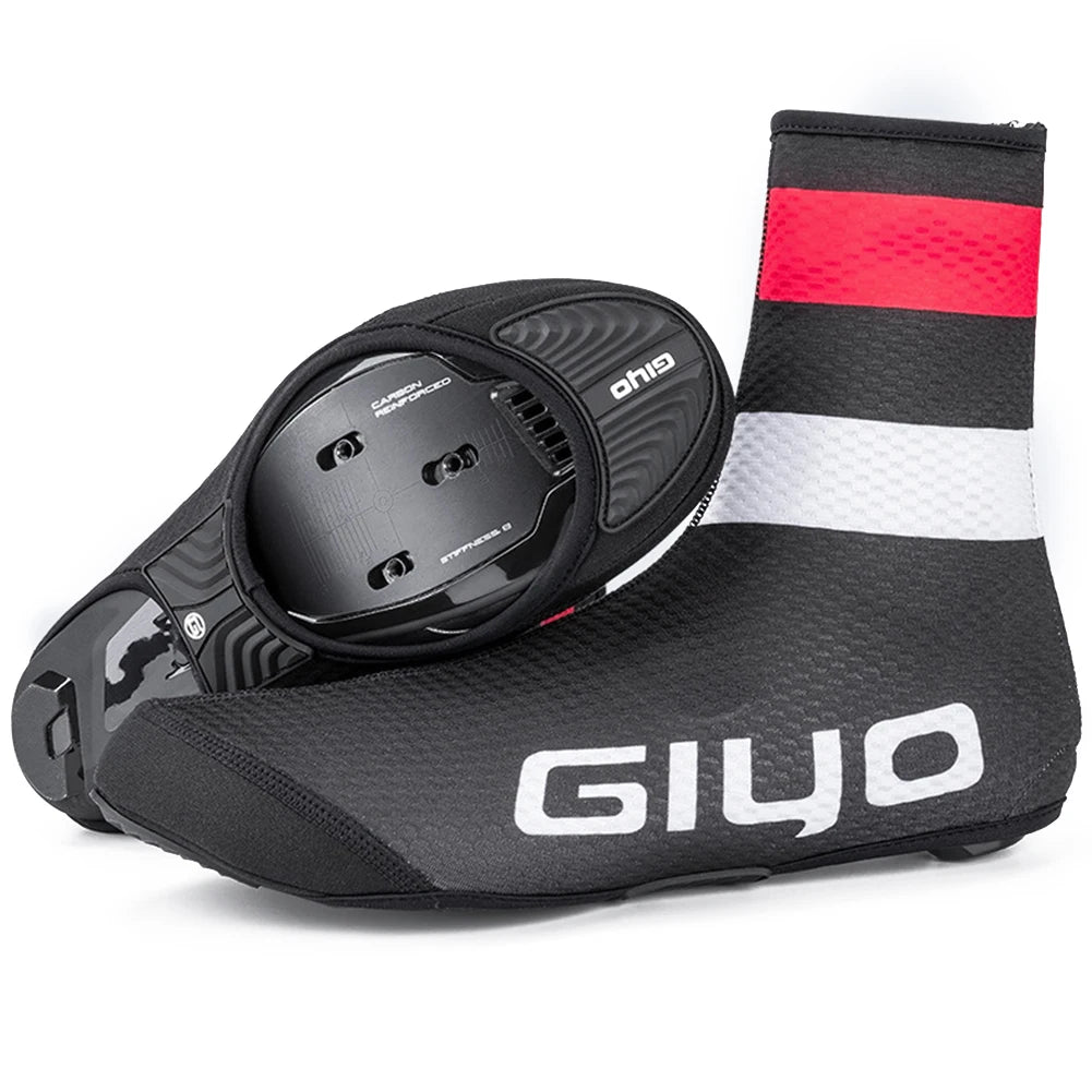 GIYO Windproof Waterproof Fleece Cycling Shoe Covers for All Seasons ATHLEXES