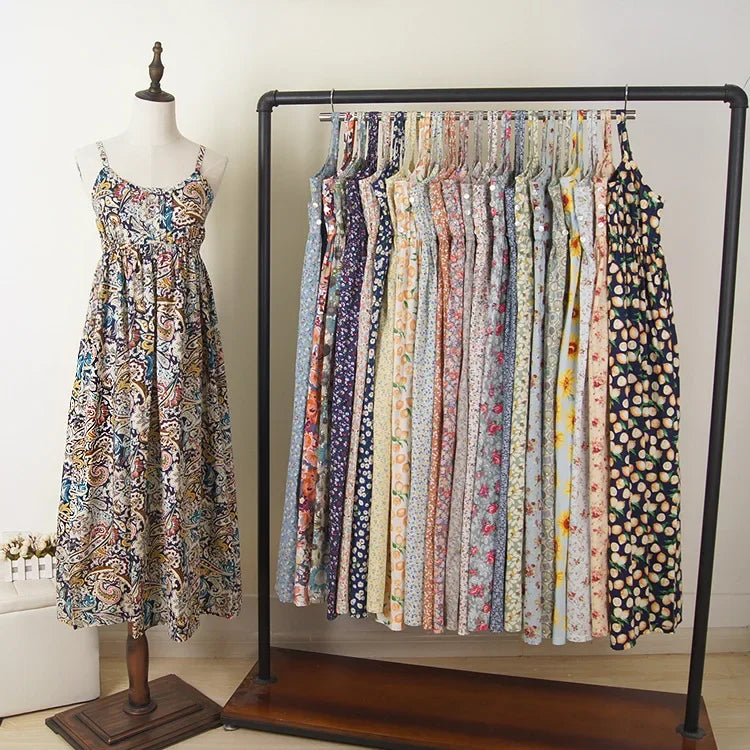 Floral Summer Maxi Halter Dress ATHLEXES