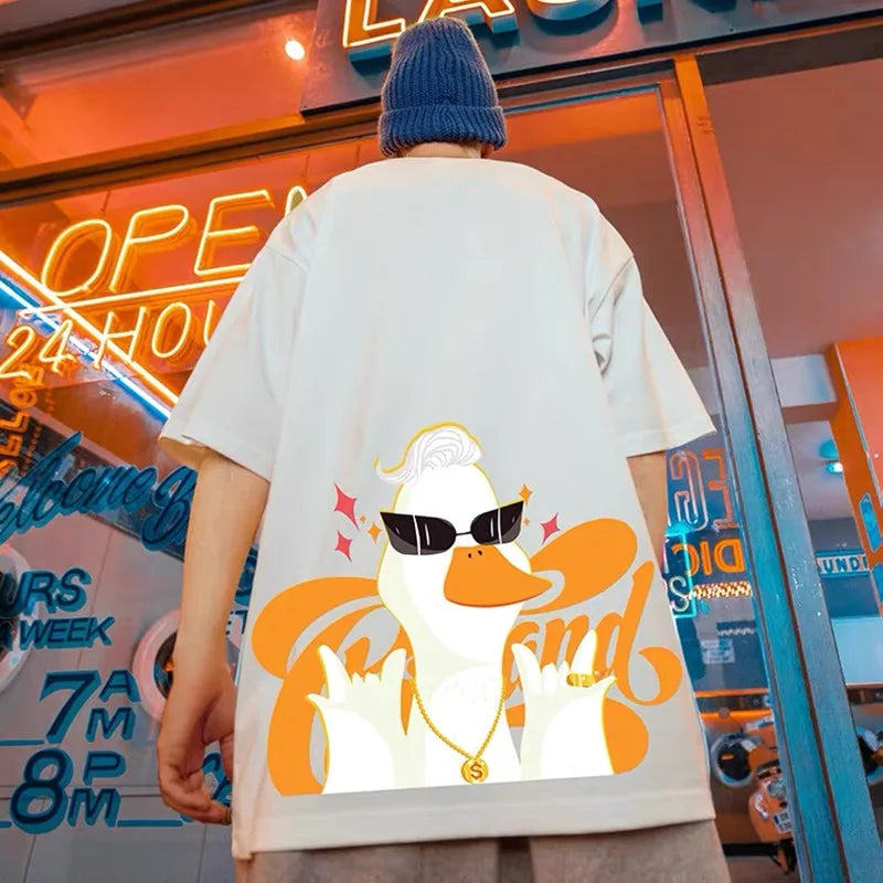 ZAZOMDE Retro Cartoon Tiger Oversized Tee ATHLEXES