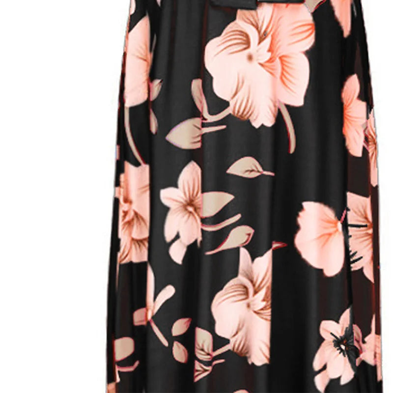 BloomEase Floral Maternity Maxi Dress ATHLEXES