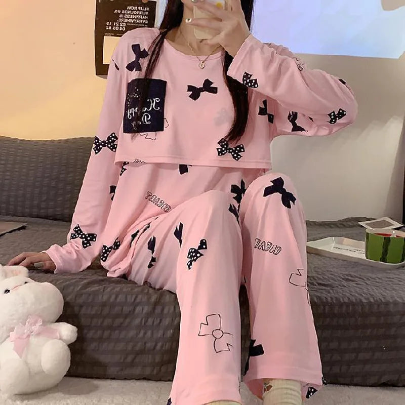NurtureNest Maternity Pajama Set ATHLEXES