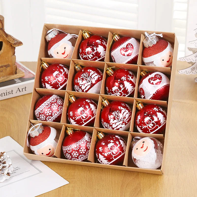 Festive 16pcs Christmas Ball Ornament Set ATHLEXES