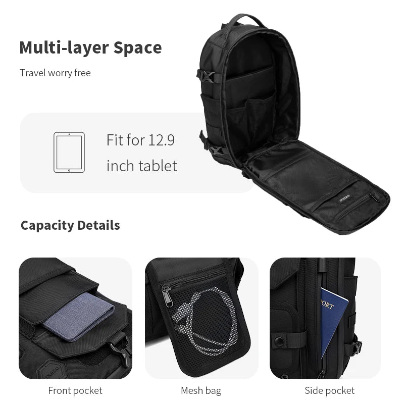 OZUKO Large Capacity Shoulder Bags for Male Waterproof Crossbody Bag ATHLEXES