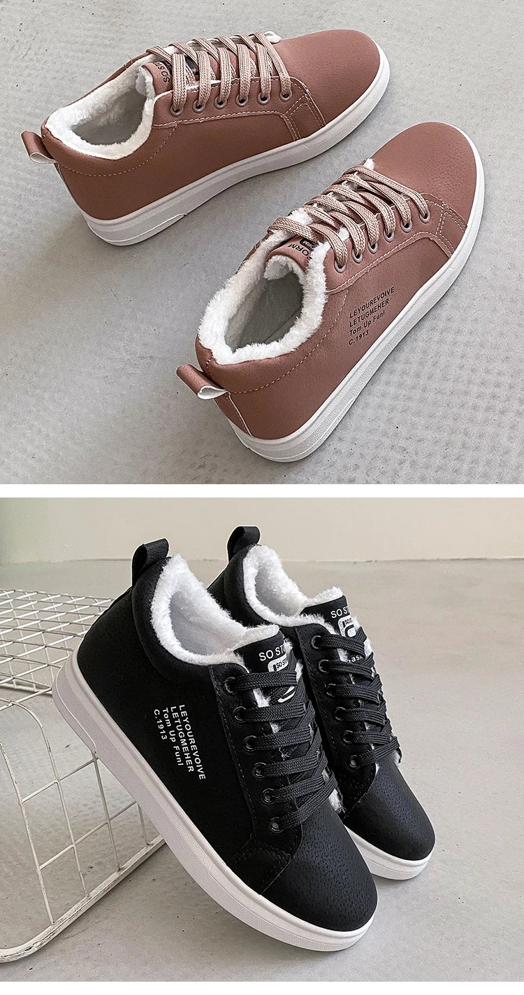 Women’s PU Leather Snow Boots ATHLEXES