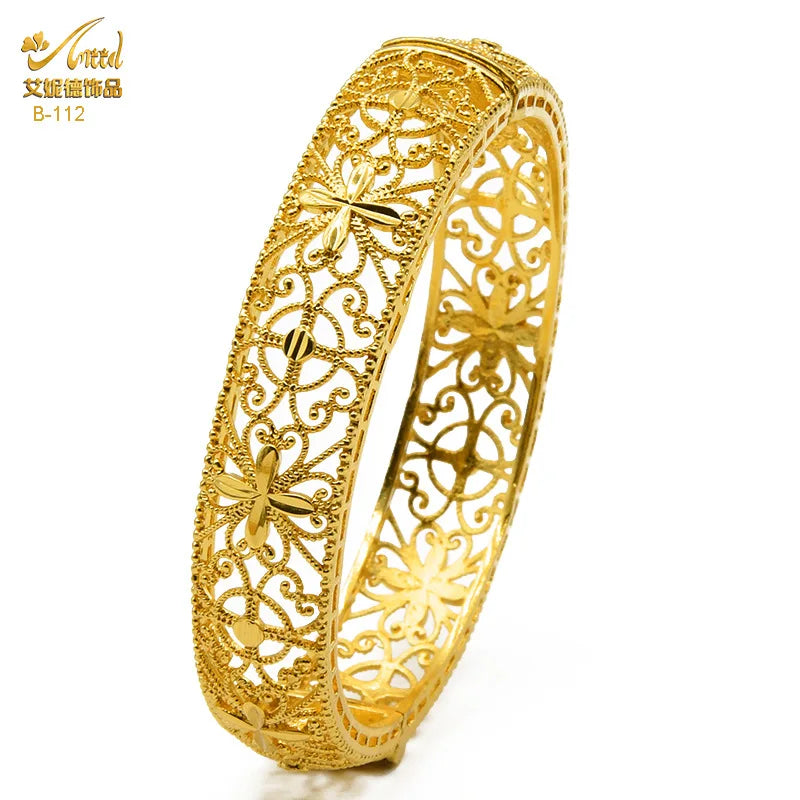 Dubai Bridal Light Luxury Gold Plated Bracelet ATHLEXES